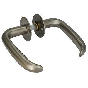 Dørgreb Helsingfors Buet L-form m/roset cc30 RS   Ø19mm