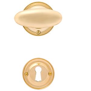 Dørgreb Krogerup Mandelform m/besætning (gl. døre) træskruer