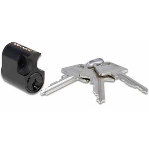 Cylinder Rokoko 6-stift incl. 3 nøgler Sort Lak