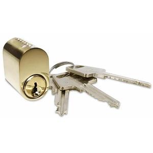 Cylinder Oval 6-stift incl. 3 nøgler MP