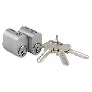 Cylinder sæt Oval + Oval 6-stift incl. 3 nøgler NiS