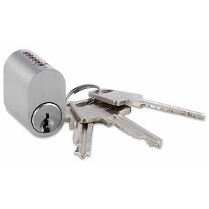 Cylinder Oval 6-stift incl. 3 nøgler NiS