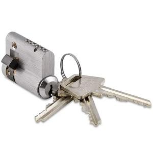 Dråbecylinder PZ 1/2 incl. 3 nøgler NiS 30,5mm