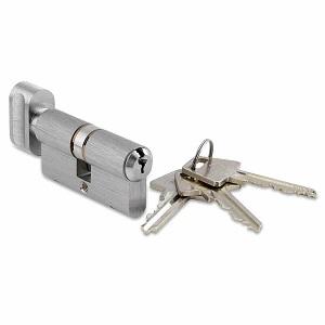 Dråbecylinder PZ m/vrider K+5/C+5 incl. 3 nøgler NiS 30,5m