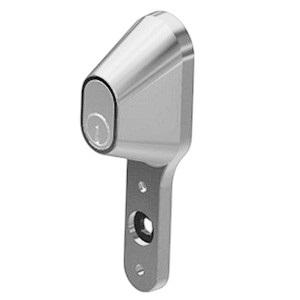 Låsehus t/Paskvilgreb f/oval cylinder Højre NiS 145x36mm