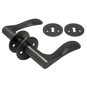 Dørgreb Bellevue 341 m/besætning (1980+81) PVD Sort 110mm