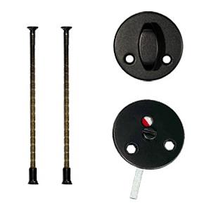 Toiletbesætning AW Plan Sort Lak cc27 Ø50mm