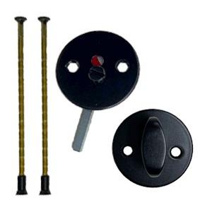 Toiletbesætning AW Plan Sort Lak cc30 Ø50mm