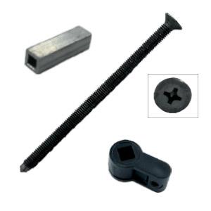 Toiletbesætning Indsats SINA PZ Sort 8x5mm