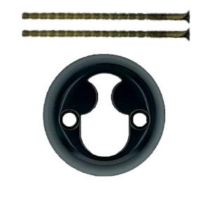 Cylinderring Rokoko inkl. M5-skruer Sort Lak Ø50 13mm