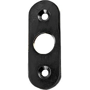 Roset Smalprofil Plan   Sort Lak   cc43 ø15 22x65x3mm