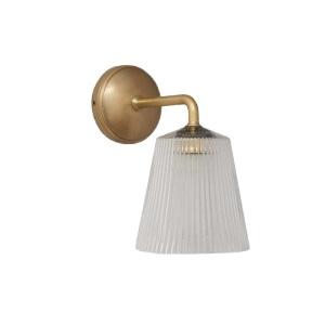 Væglampe Corston Lille Gl. Mess. Glas Ø108 173x165mm