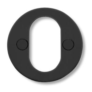 Cylinderring Udvendig Randi inkl. M4 bøsn. Sort PVD Ø53 2mm