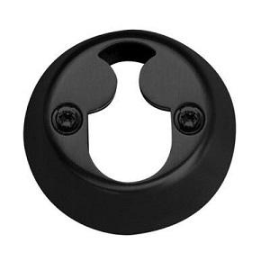 Cylinderring Rokoko Randi f/M4 skruer Sort PVD Ø53 13mm